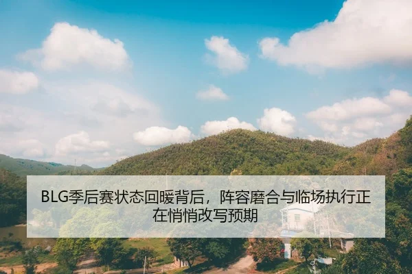 BLG季后赛状态回暖背后，阵容磨合与临场执行正在悄悄改写预期